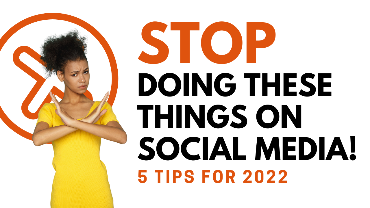 Stop Doing These Things on Social Media! Stop Doing These Things on Social Media