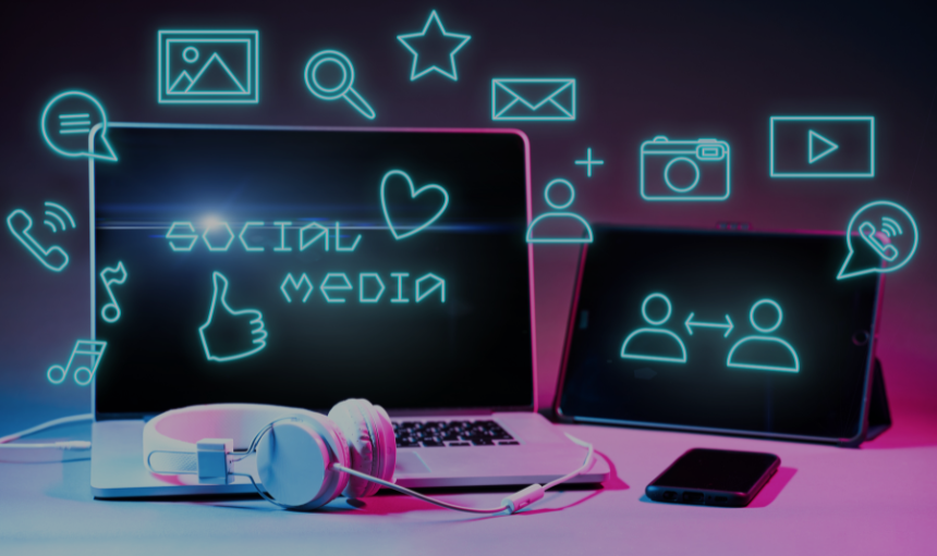Social Media Marketing and Social Media Management Social Media Marketing and Social Media Management images on computer, tablet and phone